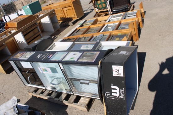 (5) Display Rack w/Misc Sm Sliding Windows Display