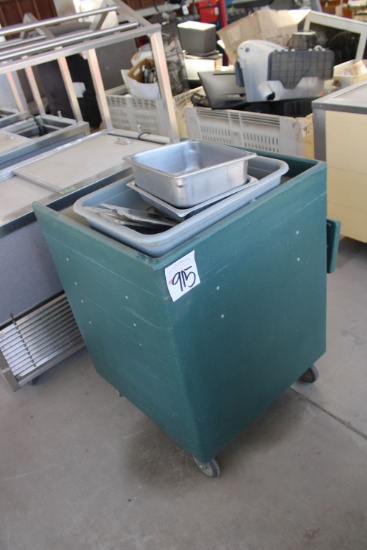 Rolling Cart w/Metal Bins