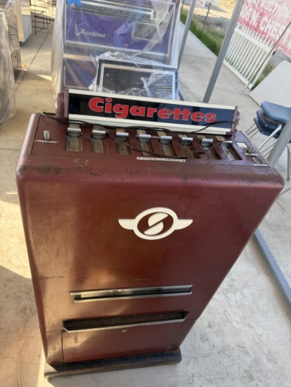 Cigarette Machine Dispenser Superior Evansion Meg Co ILL *Quarters Only