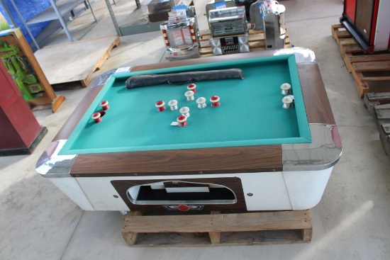 Bumper Pool Table by Valley Baycity Michigan w/Poolstick/Balls/Rack