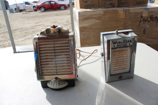 (2) Wurlitzers Table Top Selectors Condition U/K