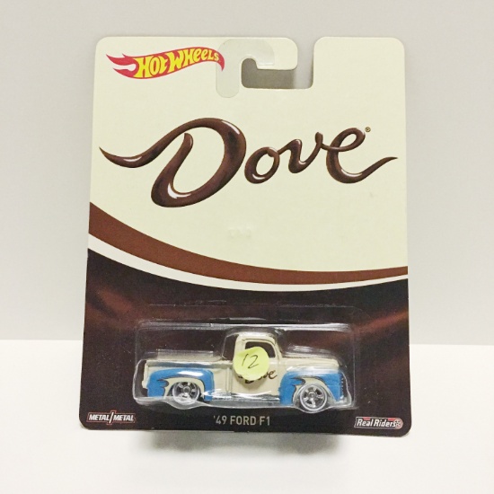 Hot Wheels Pop Culture Dove Chocolate '49 Ford F1 Real Riders Metal/Metal