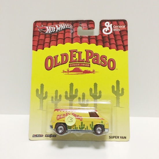 Hot Wheels Pop Culture General Mills Old El Paso Super Van Real Riders Metal/Metal