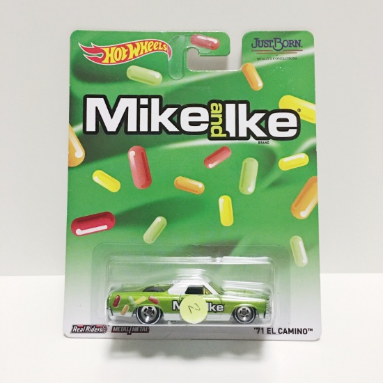 Hot Wheels Pop Culture Just Born Mike and Ike '71 El Camino Real Riders Metal/Metal