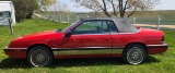 1990 Chrysler Le Baron Convertible, Red 49229 mi.