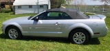 2007 Ford Mustang Convertible, silver with 89,485 mi.