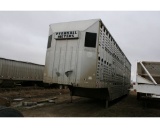 1994 Merritt Mdl 13-850 Cattle Drive 102”x48’ Aluminum Cattle Pot Semi Livestock Trailer