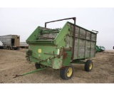 JD Chuck Wagon Front Unload Silage Wagon on JD Gear