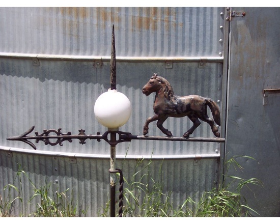 Antique horse weathervane