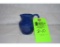 RW COBALT BLUE REEDED CREAMER 3 1/2