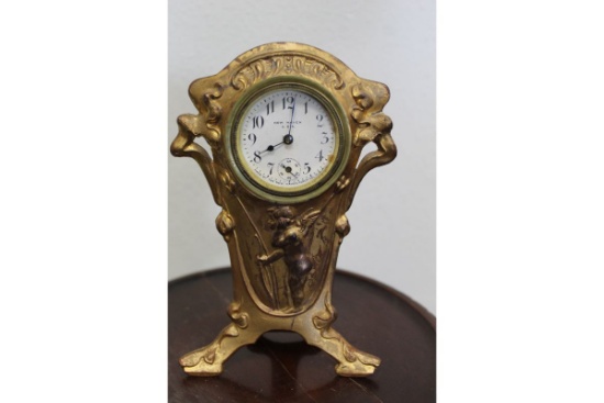 New Haven Gold Cast Clock