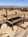 3’x6’ Steel Welding Tbl. w/ 3/8” Top & Vise