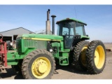 JD 4955 MFWD Tractor w/ SG Cab, Duals, 9,940 Hours, New Hyd. Pump, SN: 4955P005600 (1990)
