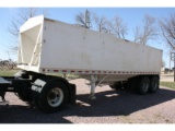 1992 Nepal 26’ Grain Trailer w/ Sgl. Hopper, 60” Sides, holds 600 bushel, Roll Tarp – Nice