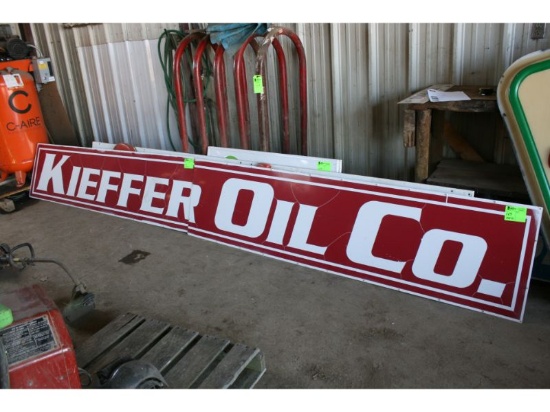 Kieffer Oil Red Sign (on bldg) - 2'x16'