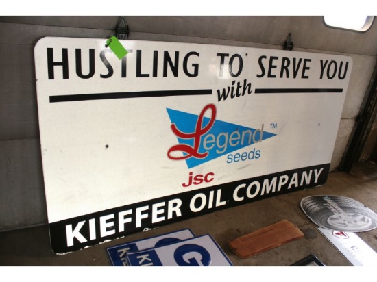 Kieffer Oil Legend Seeds Sign