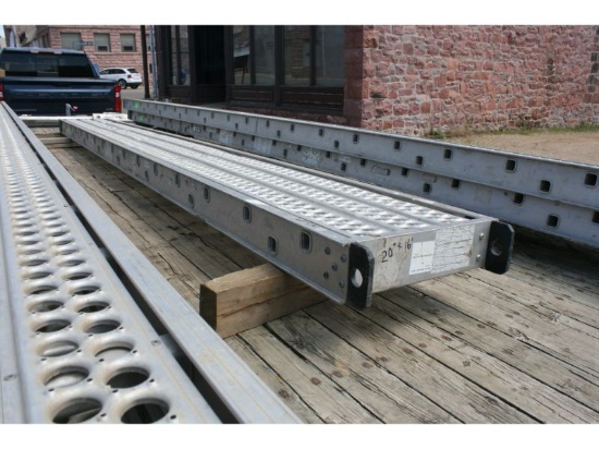 20" x 16' Alum. Construction Planks