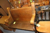 4' Oak Church Pew