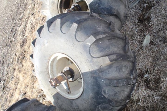 21.5L-16.1 Tires Off of Brent Light Foot Grain Cart