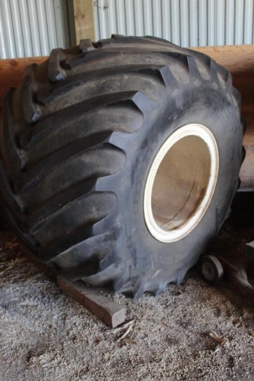 66-43-25 12 hole flotation tires on rims