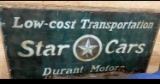 Star Cars 4 Ft.x8 Ft. Smoltz Sign (Ground Glass) - Rare Sign