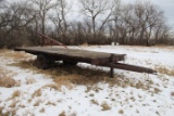 HM 9 Ft.x22 1/2 Ft. Flatbed Hay Trailer made from Truck Frame - No Title