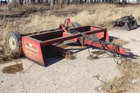 Westendorf 10 Ft. Pulltype Hyd. Dirt Scraper - Good Cond.