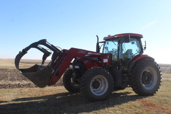 CASE-IH 125 Maxxum Pro MFWD Tractor w/Case-IH L 750 Loader, 4,100 Hrs., VG Cond., One Owner, (2009)