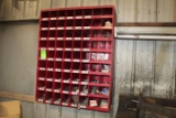 72 Hole Parts Bin (Red)