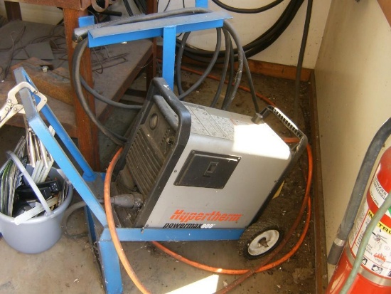 Hypertherm Powermax 600 plasma cutter on cart