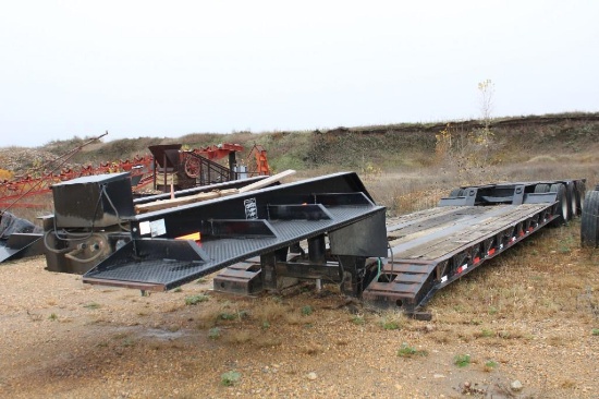 2002 Fontaine 50 Ft. Drop Deck Lowboy Heavy Equipment Transportation Trailer