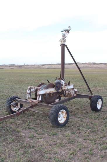 Traveling Irrigation Gun on Trlr.