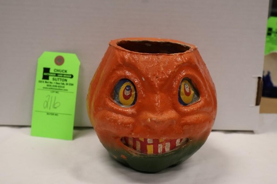 Paper Mache 6 In. Tall Jack-O-Lantern