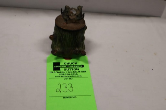 Trunk of Tree w/Cats Dancing on top Inkwell