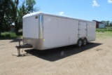 2012 Royal Cargo Enclosed 8x24 Trailer w/Rear Drop Door w/72 In.Tall Opening