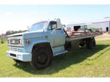 1974 Chev. C-60 Truck, Sgl Axle w/4 Speed Hi-Lo Trans. w/20 Ft.Flatbed and 23 1/2 Steel Pipe Rd.