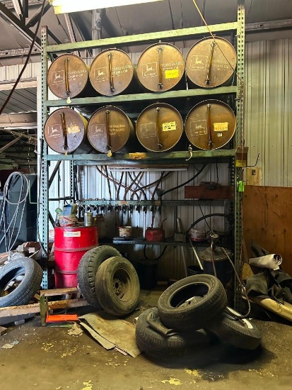 12 Barrel Oil Rack on Pallet Racking
