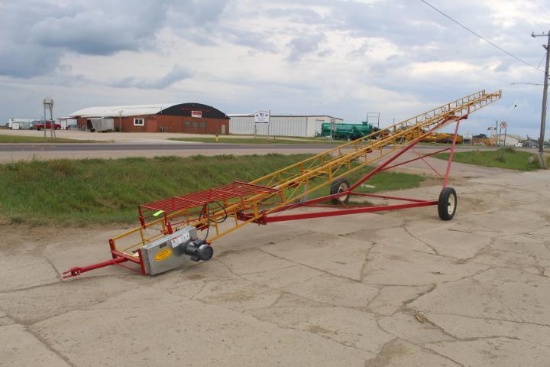 Snow-Co 48 Ft. Bale Elev., 20 In. W, 1.5 HP Elec. Motor, Hopper, NEW, Never Used