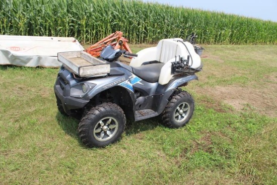 2008 Kawasaki Brute Force 4 Wheeler, 864hrs, 4448 miles w/ Spray tank& control
