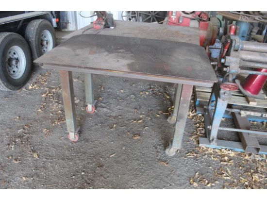 Welding Table on Rollers