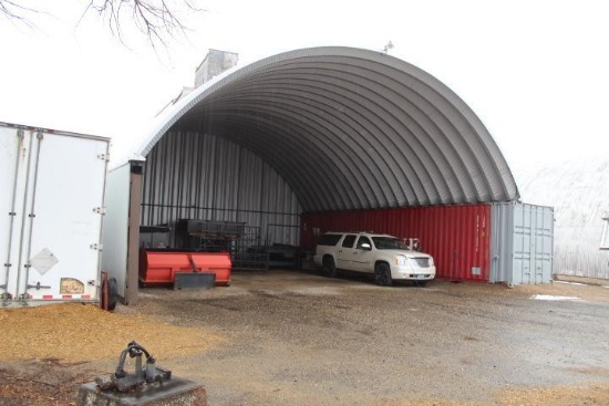 40 Ft. x 45 Ft. Steel Quonset/Hoop Building to be moved - 45 Day Removal