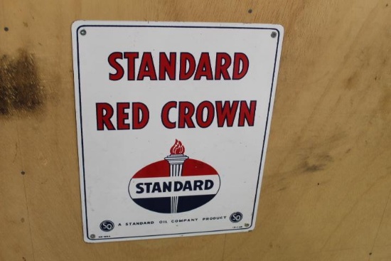 Standard Red Crown 12 In.x15 In.Rep. Sign