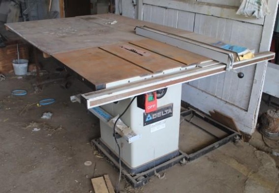 Delta Comm. Mdl. 36-714B 10 In. Left Tilt Hybrid Table Saw