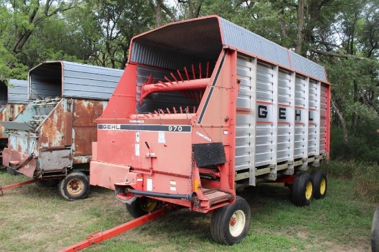 Gehl #970 Silage Wagon w. Pequea Tandem Gear , Nice