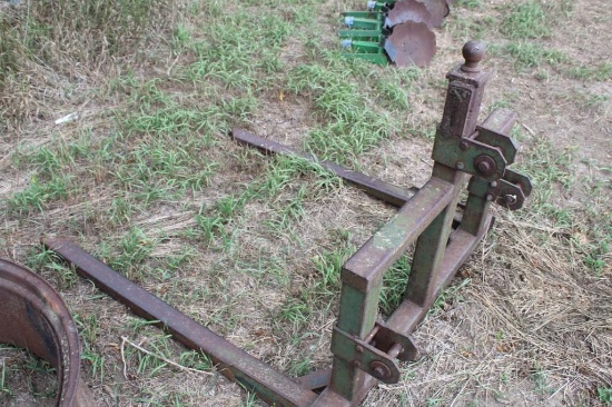 3 Pt. Bale Mover with 5th Wheel Ball Welded on