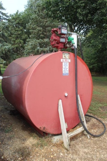 1000 Gal. Fuel Tank w/ Fill Rite Elec. Pump, VG