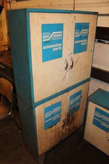 32in.x65in. & 32in.x29in. Borg Warner Automotive Parts Cabinet