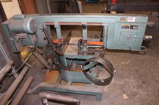 Ellis Mdl. 1800 Mitre Band Saw, 9in. @ 45 degree, 11 @ 90 degree, 14 Flat, Sgl. Ph.
