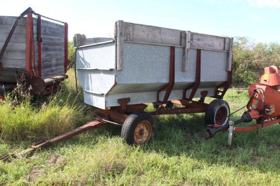 Galv. Flarebox Wagon w/ Hoist, New Wood Floor