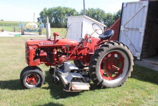 C Farmall Tractor w/ 6 Ft. Artsway Belly Mower